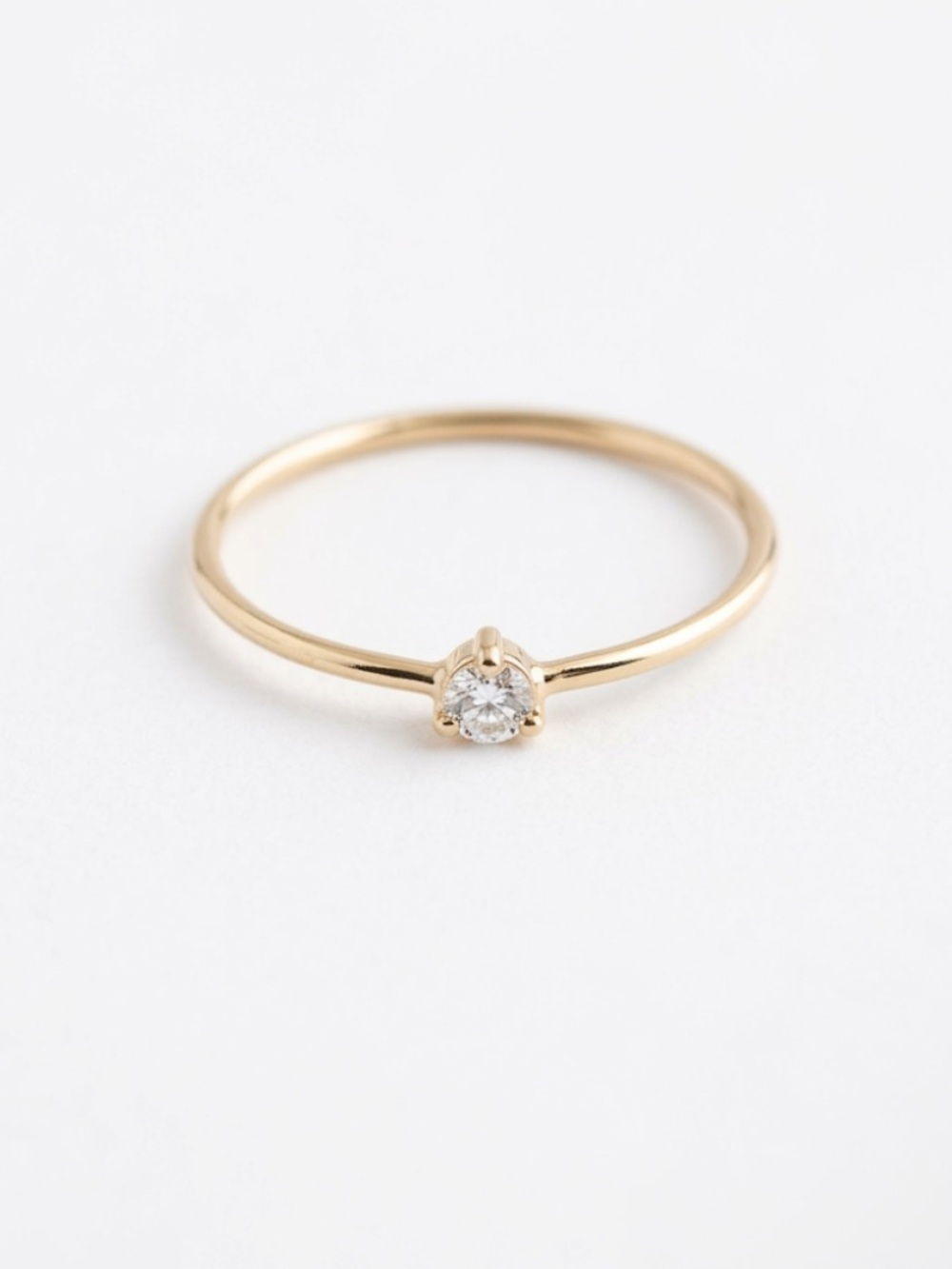 The Kristin Elspeth 14k Gold Raw Diamond Ring
Size 4